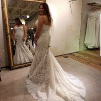 Does your wedding dress have lace, beading, or both? - 1