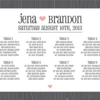 Does anyone have a wedding seating chart poster?
