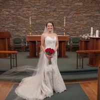 Champagne Dresses with Ivory Lace - 1