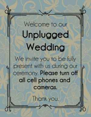Guests posting wedding pics on facebook