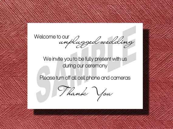 Unplugged Wedding Ceremony YAY or NAY