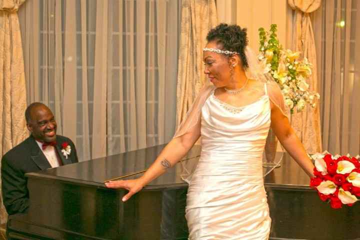 tattoos in my wedding gown....???