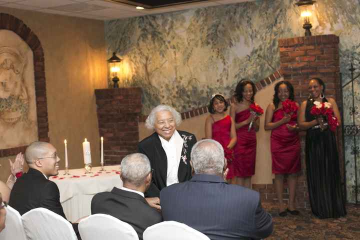 who will be or who was your oldest wedding guest?  Tell me your relationship & story.  please post u