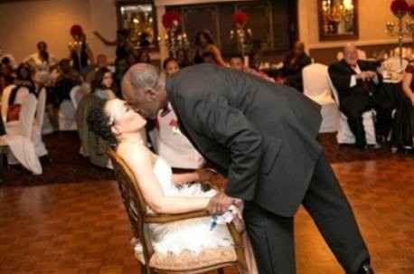 Are you wearing your veil during the reception?