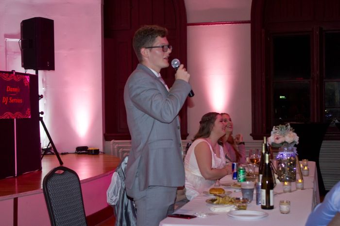 Best man speech (my brother and our roommate before we got engaged)