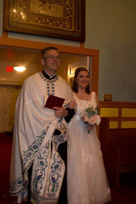 Walking down the aisle with my dad