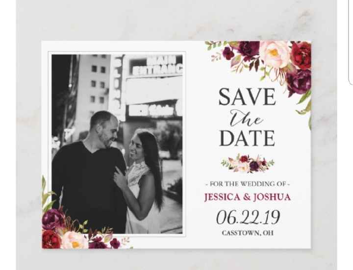 Save the Date, pic or no pic? - 1