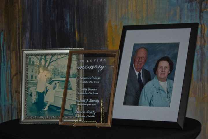 Memorial for his grandparents and my grandparents