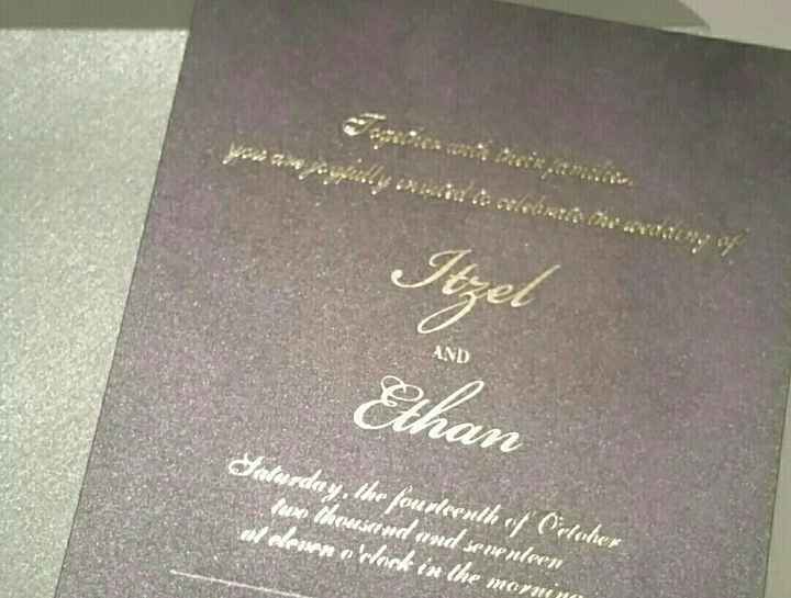 I got my invitations!