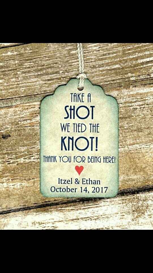Look at my lovely favor tags!