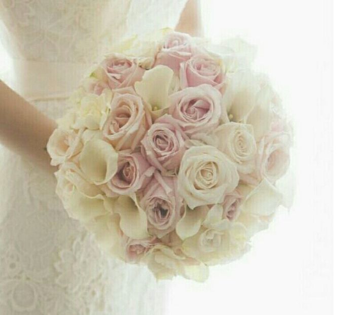 White rose bouquet