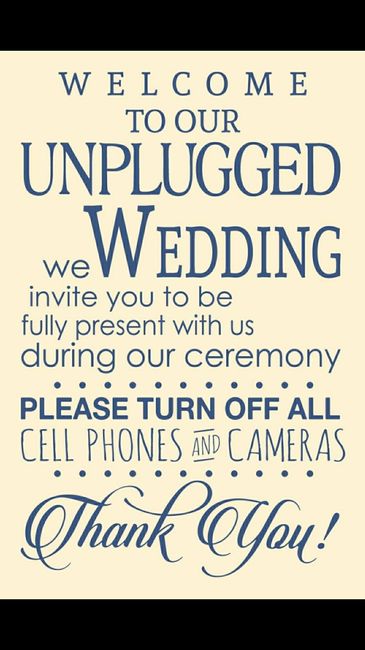 No camera phones please!