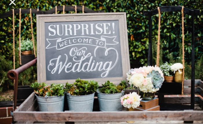 What surprises do you have planned for your wedding? 1