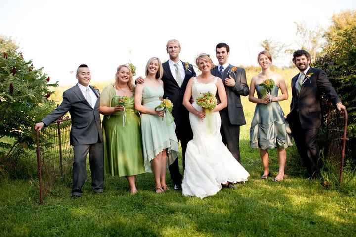 If I have mix and matched bridesmaids dresses.. what about the guys? 0.o