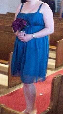 HELP PLEASE!!!( Teal and Purple bridesmaid dresses)