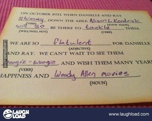 For Mags... mad lib RSVP