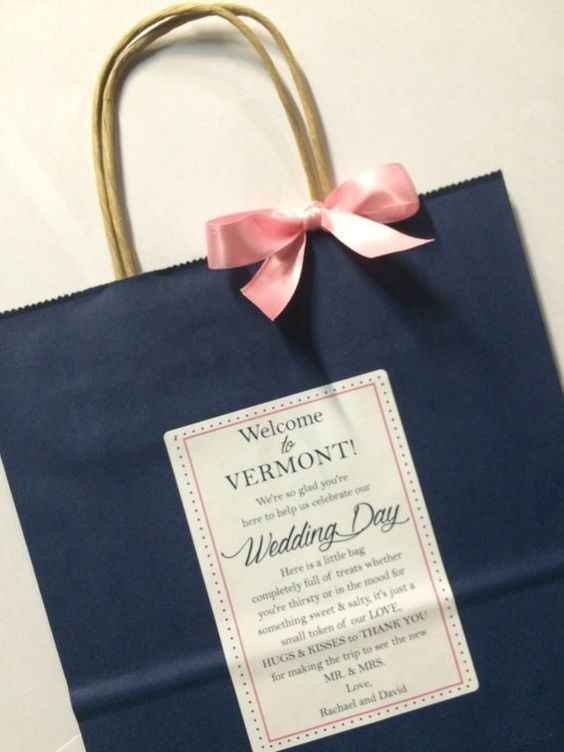 Our North Carolina Wedding Welcome Bags  Megan French