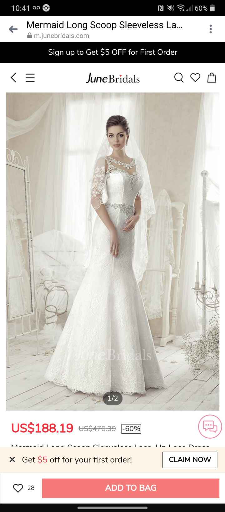 Anyone buy their dress online Weddings Wedding Attire