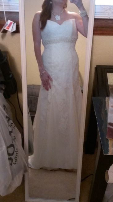 The dress is almost complete!!