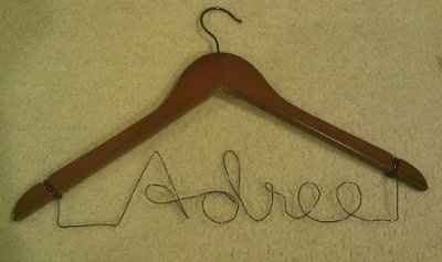 DIY personalized hangers -- *pic*