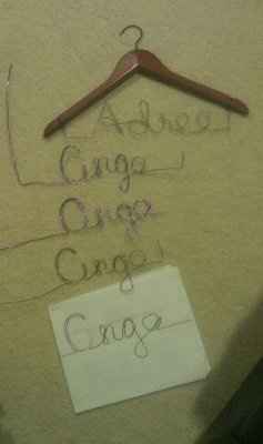 ARGH!  I give up on these freaken DIY personalized hangers!