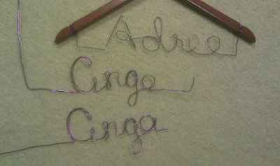 ARGH!  I give up on these freaken DIY personalized hangers!