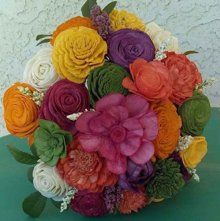 Fake flower bouquet