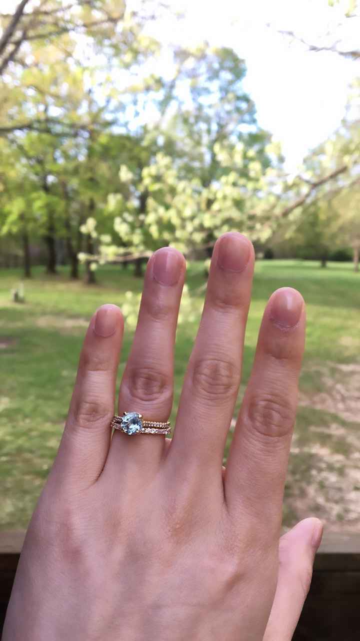 Engagement Ring and Wedding Band