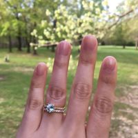 Engagement Ring and Wedding Band