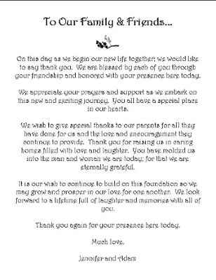 My Wedding program!  pics