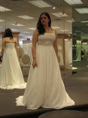 Gratuitous pictures of me dress shopping