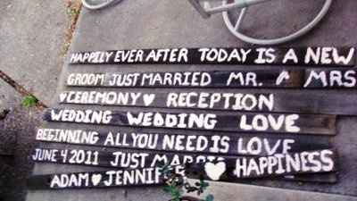 Lookie! Wedding Signs made by...