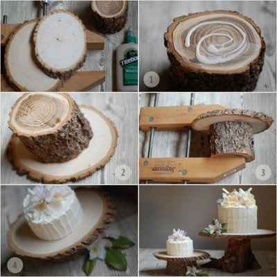 Our centerpices, table card holders, and cake platter!  Pics!