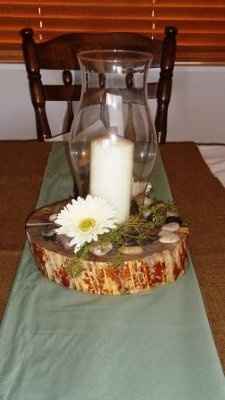 Rustic Centerpieces!  Eek! :)