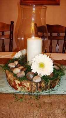 Rustic Centerpieces!  Eek! :)