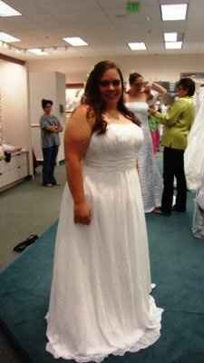 What makes a girl smile again? Dress and Rings:)