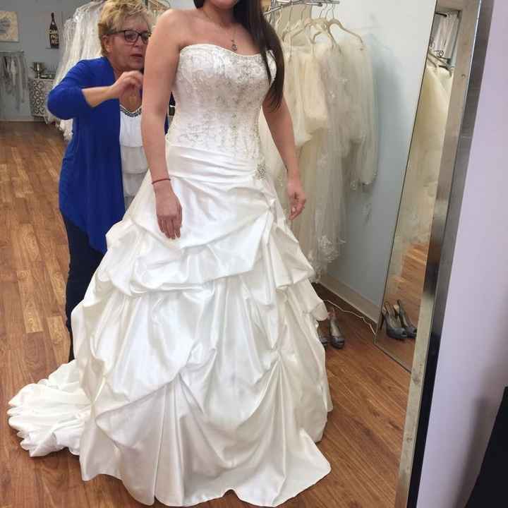 Let's show off our dresses.