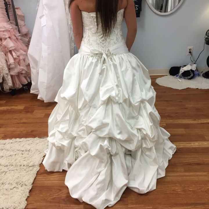 Let's show off our dresses.