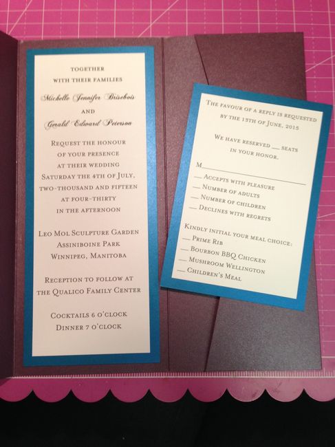 My invites are done!!