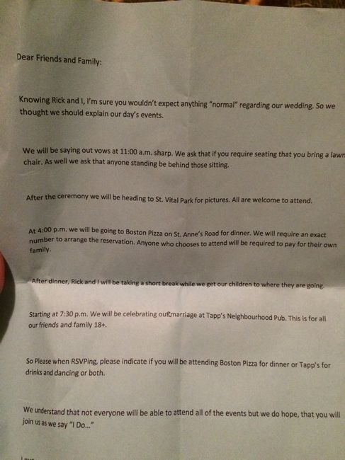 I'm invited to my BFFs wedding