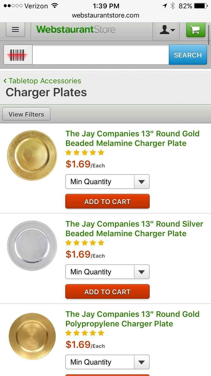 gold charger plates