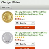gold charger plates