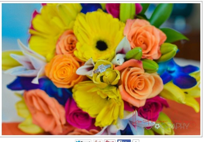Is your bouquet neutral/ivory or bolder colors? Show me!