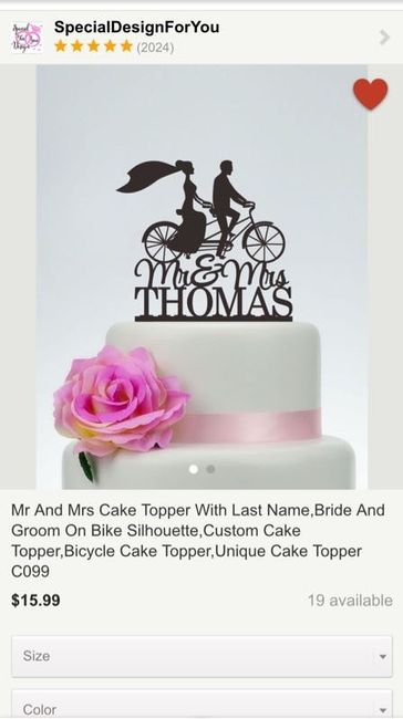 Cake toppers