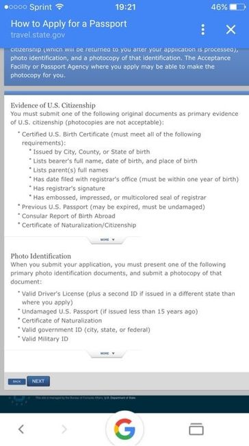 Half update/Passport help!!