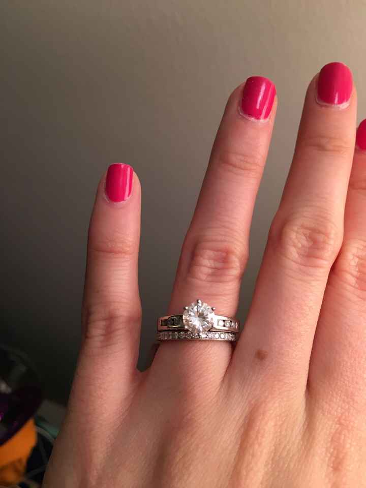 Wedding band came in...do you think it matches my engagement ring?