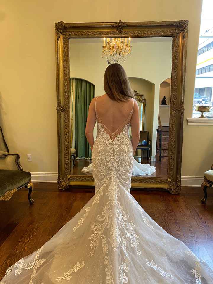 First wedding dress clearance fitting