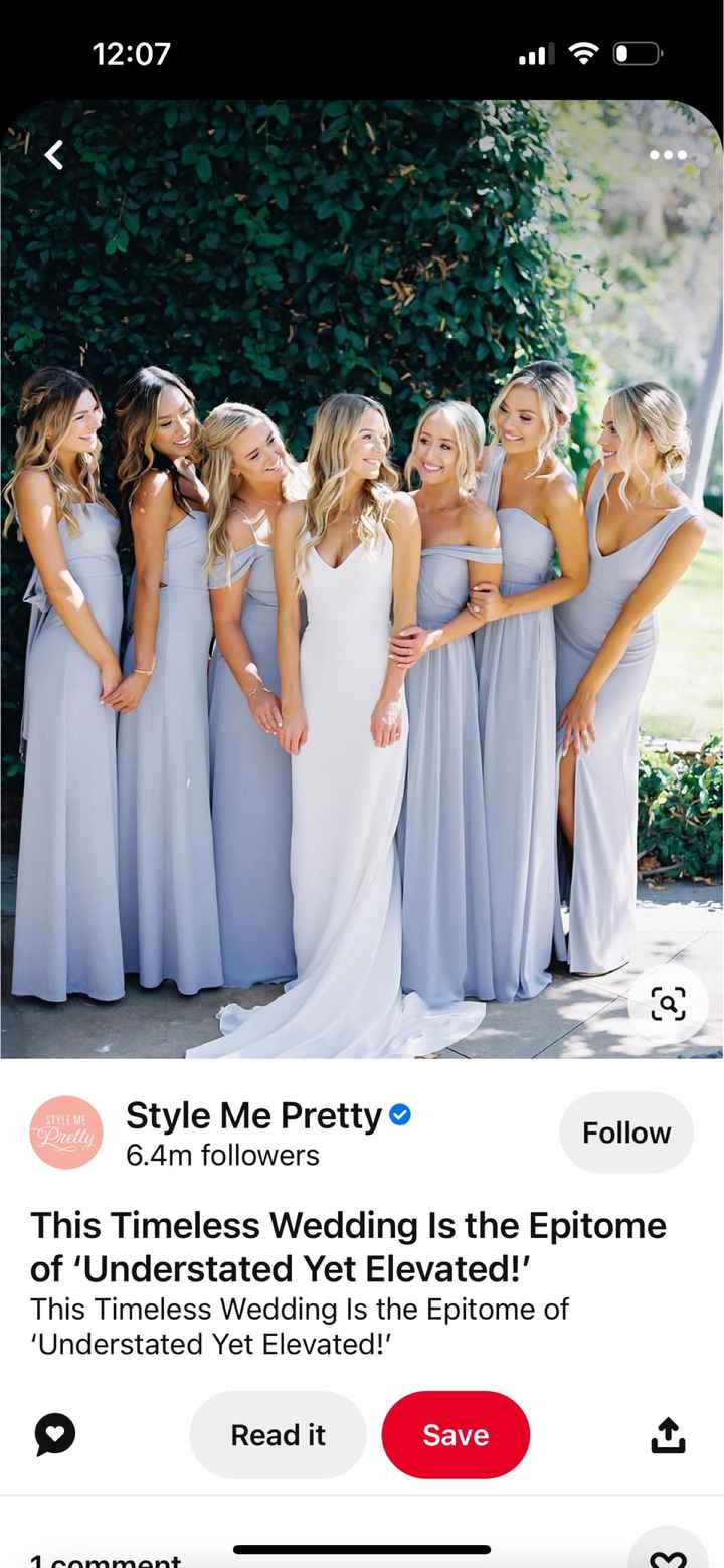 Bridesmaid color - 1