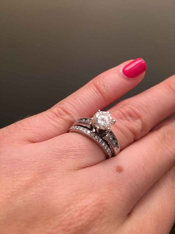 Wedding band came in...do you think it matches my engagement ring?