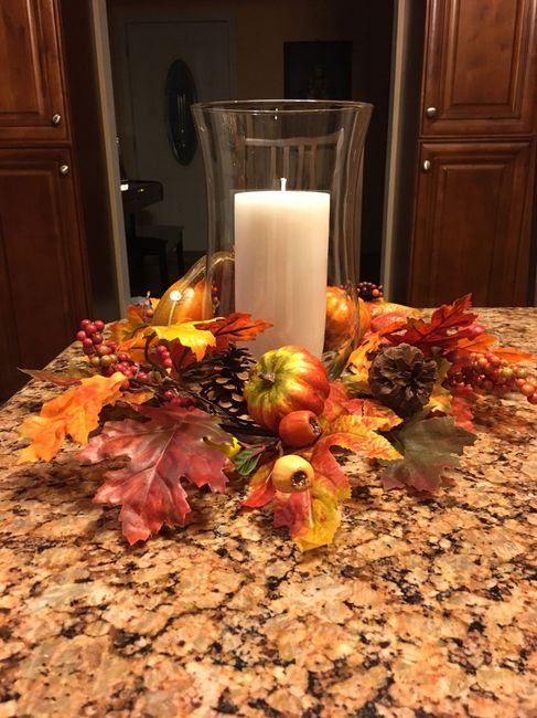 thoughts on color scheme of these centerpieces?
